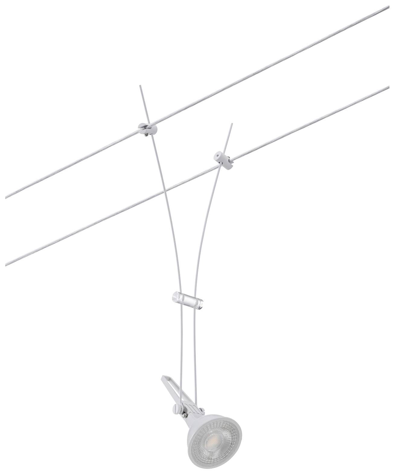 Paulmann Niedervolt-Seilsystem-Leuchte GU5.3 Weiß (matt)