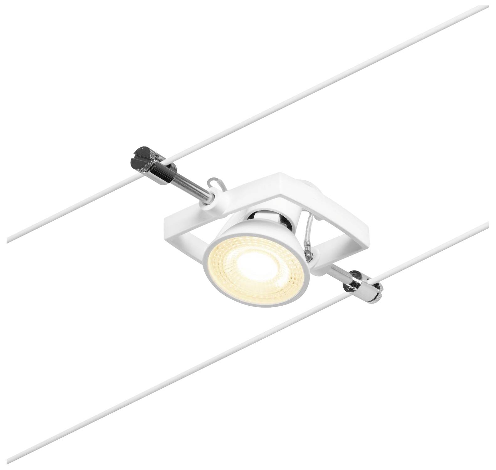 Paulmann 94432 Seil-Komplettsystem GU5.3 Weiß (matt), Chrom