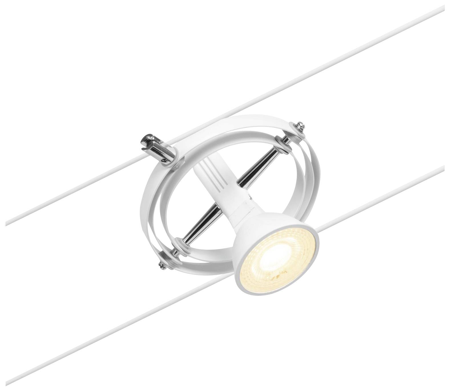 Paulmann Niedervolt-Schienensystem-Set GU5.3 Weiß (matt), Chrom