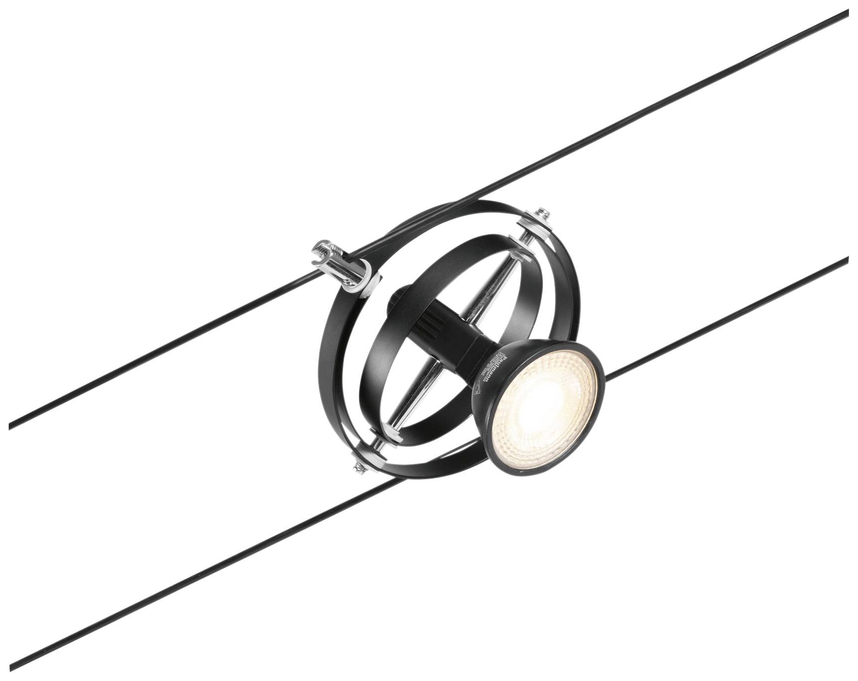 Paulmann Niedervolt-Schienensystem-Set GU5.3 Schwarz (matt), Chrom