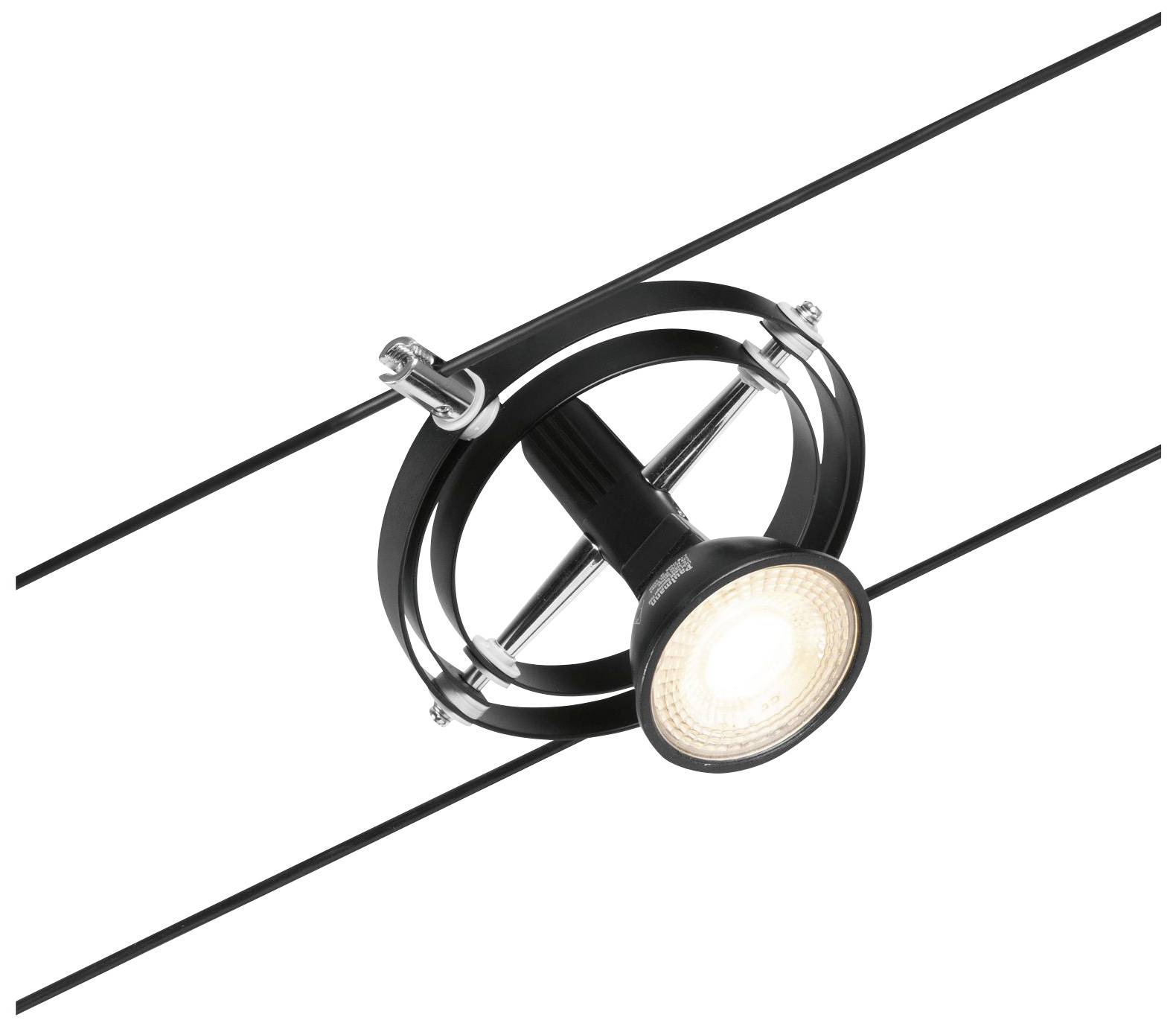 Paulmann Niedervolt-Schienensystem-Set GU5.3 Schwarz (matt), Chrom