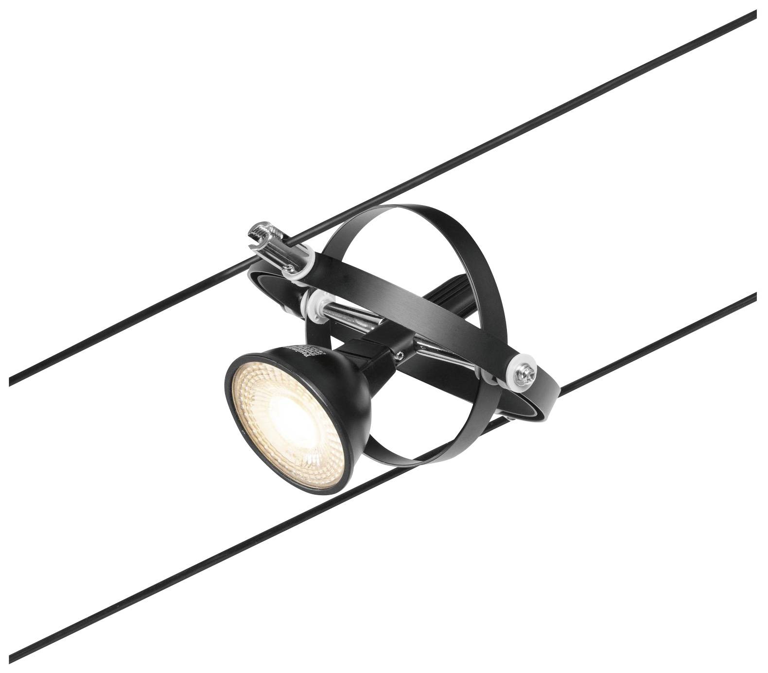 Paulmann Niedervolt-Schienensystem-Set GU5.3 Schwarz (matt), Chrom