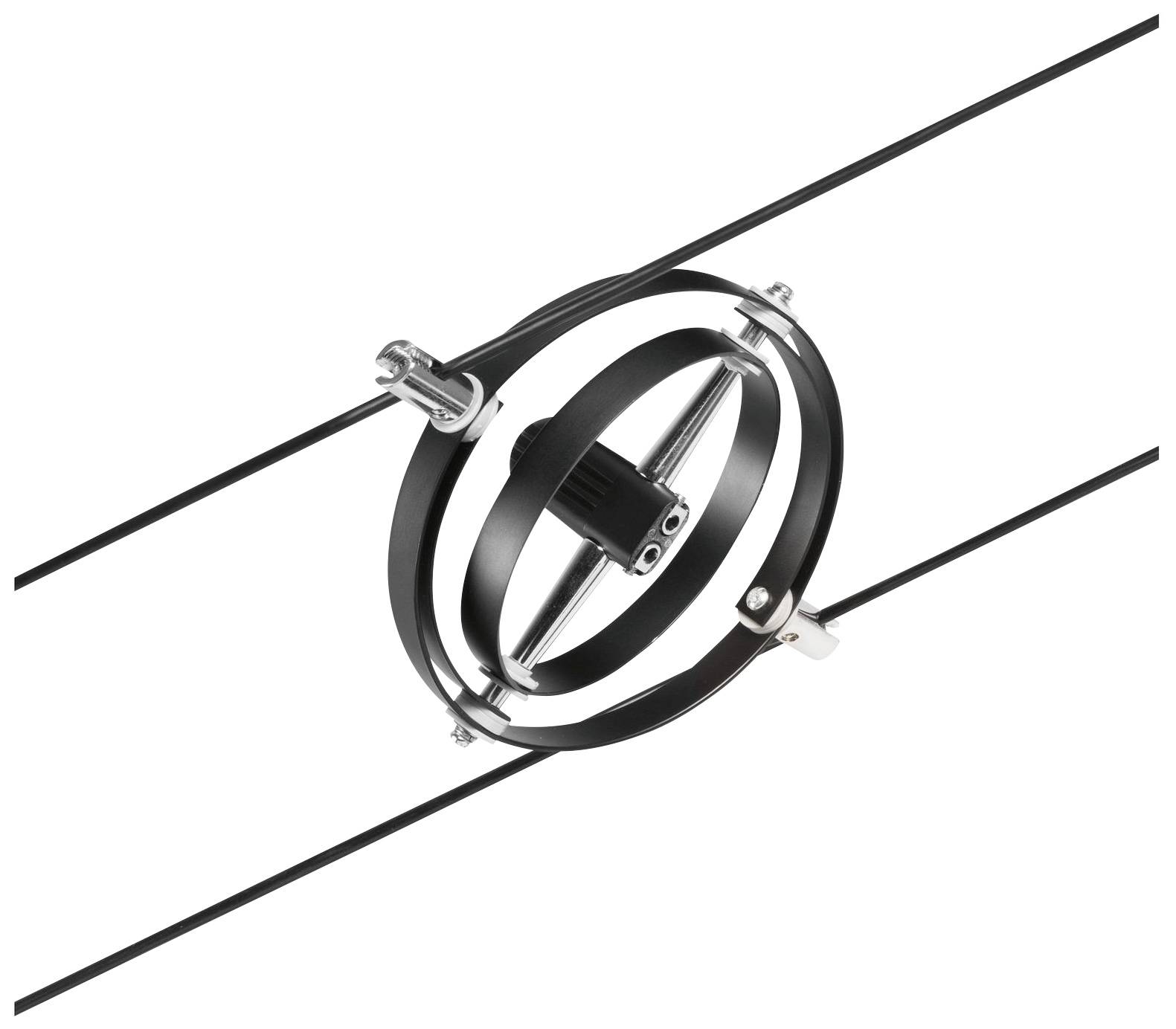 Paulmann Niedervolt-Schienensystem-Set GU5.3 Schwarz (matt), Chrom