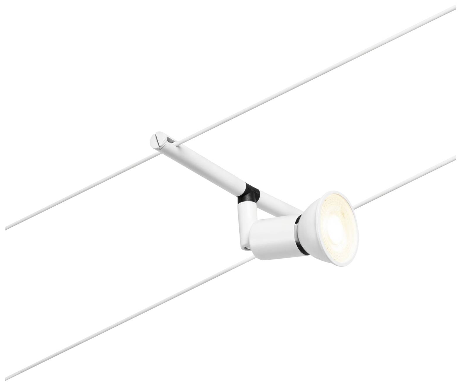 Paulmann Niedervolt-Seilsystem-Leuchte GU5.3 Weiß (matt), Chrom