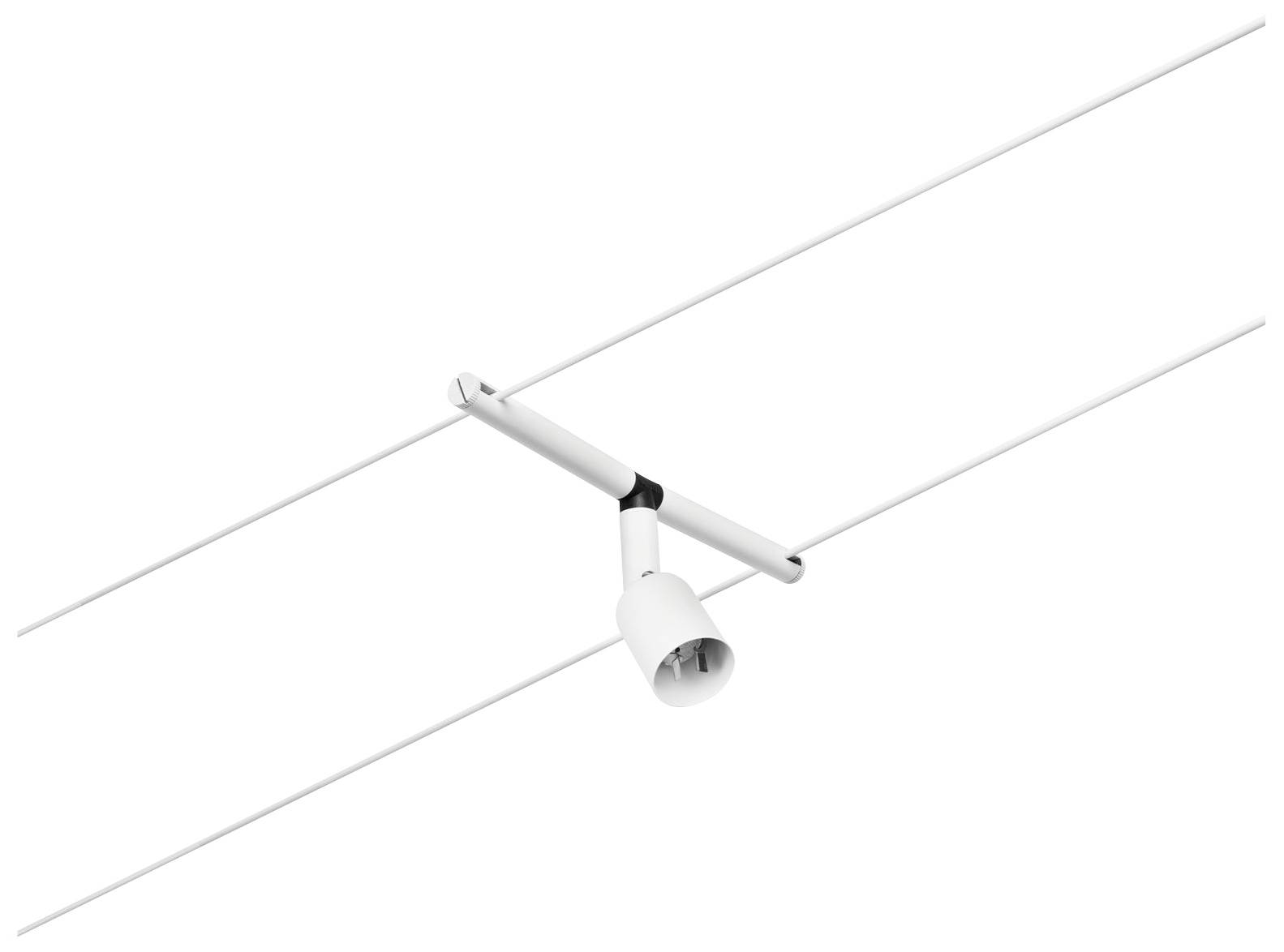 Paulmann Niedervolt-Seilsystem-Leuchte GU5.3 Weiß (matt), Chrom