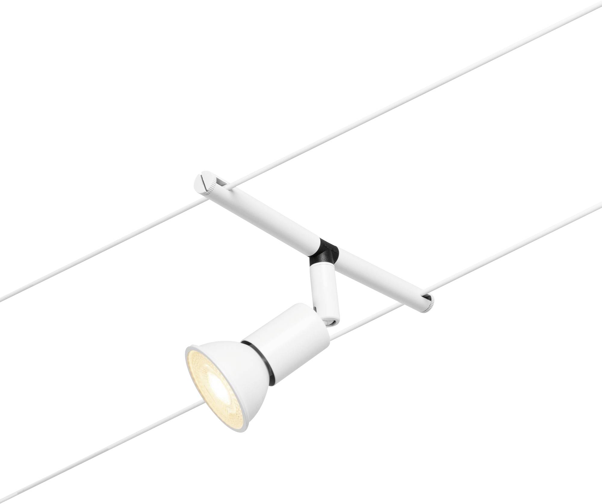 Paulmann Niedervolt-Seilsystem-Leuchte GU5.3 Weiß (matt), Chrom