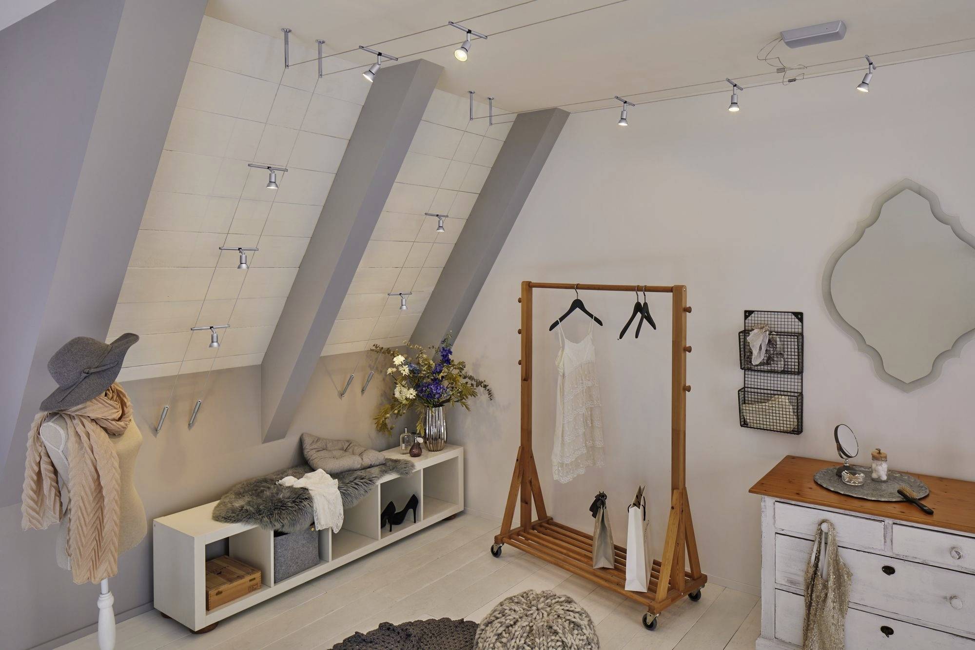 Paulmann 94442 Seil-Komplettsystem GU5.3 Chrom (matt)