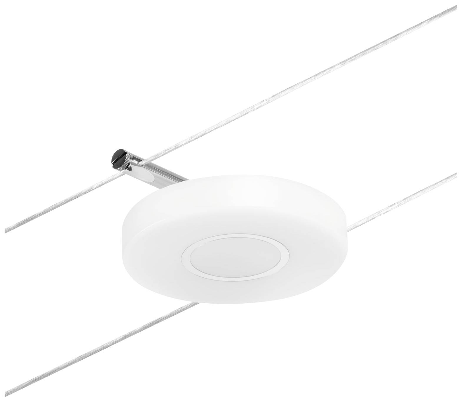 Paulmann Niedervolt-Seilsystem-Leuchte LED fest eingebaut 4.5W LED Chrom (matt)