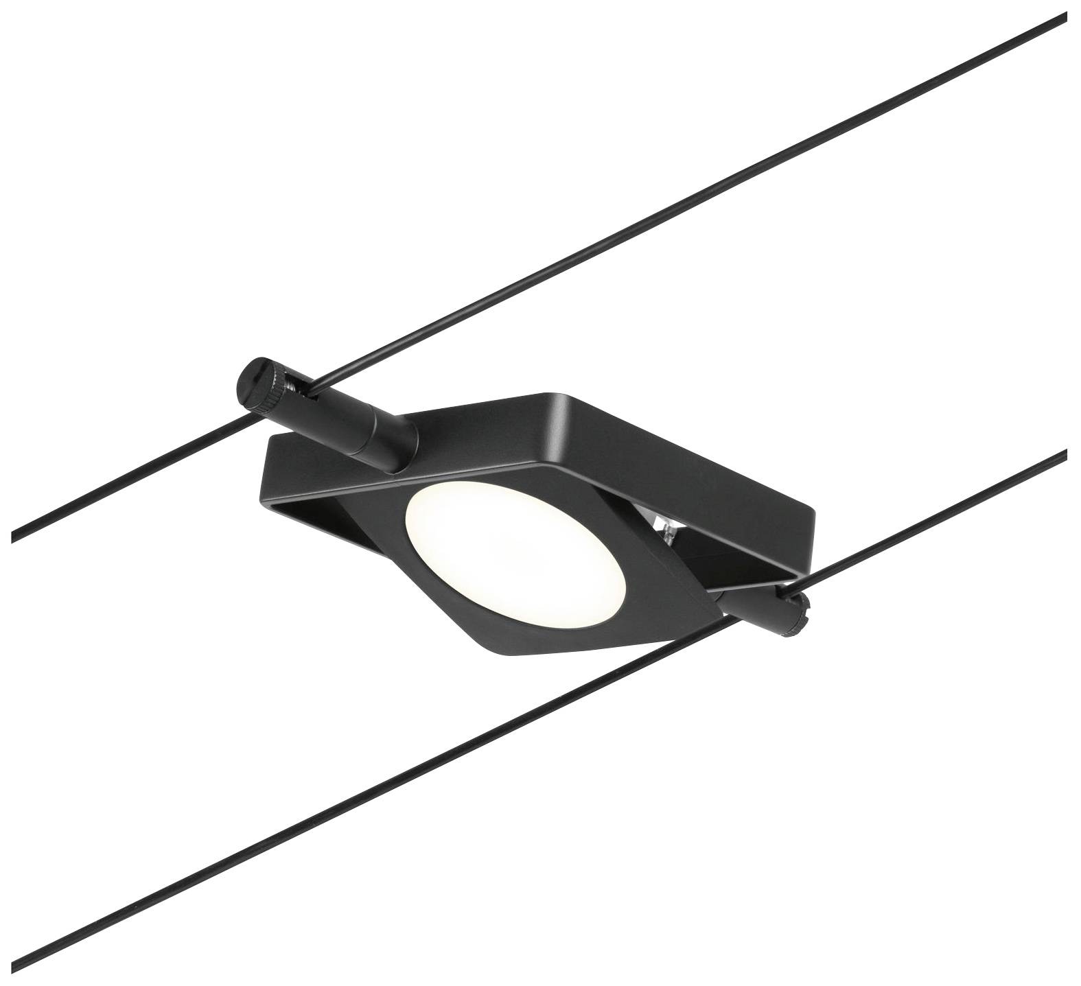 Paulmann 94424 Seil-Komplettsystem LED Schwarz (matt), Chrom