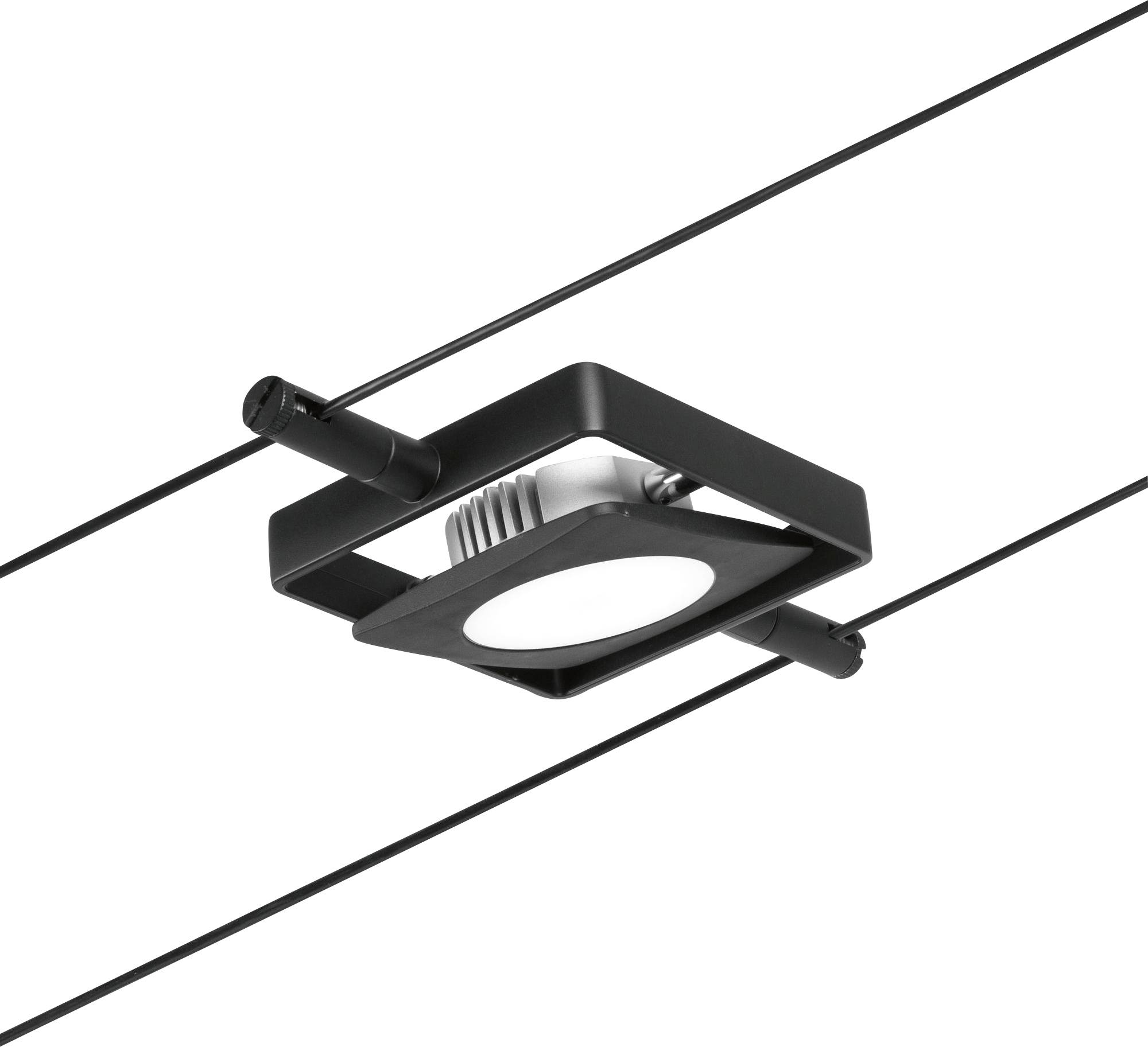 Paulmann 94424 Seil-Komplettsystem LED Schwarz (matt), Chrom