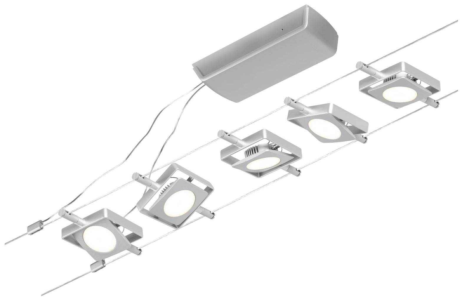 Paulmann 94420 Seil-Komplettsystem LED fest eingebaut LED Chrom (matt), Chrom