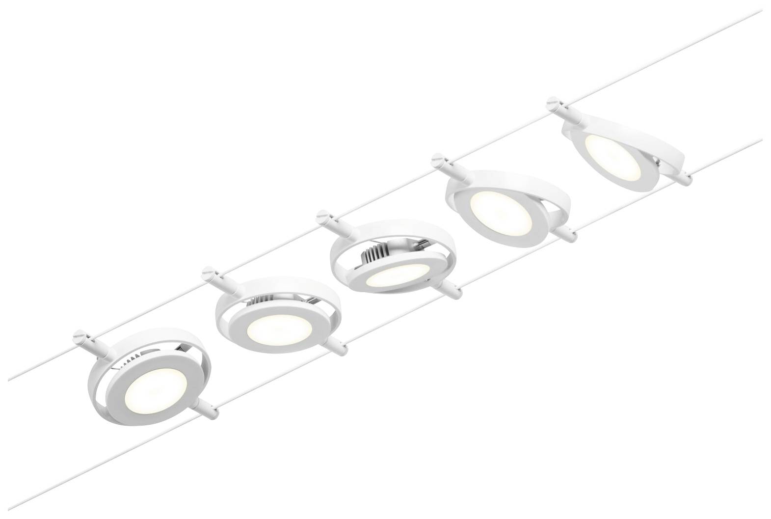 Paulmann 94416 Seil-Komplettsystem LED fest eingebaut LED Weiß, Chrom