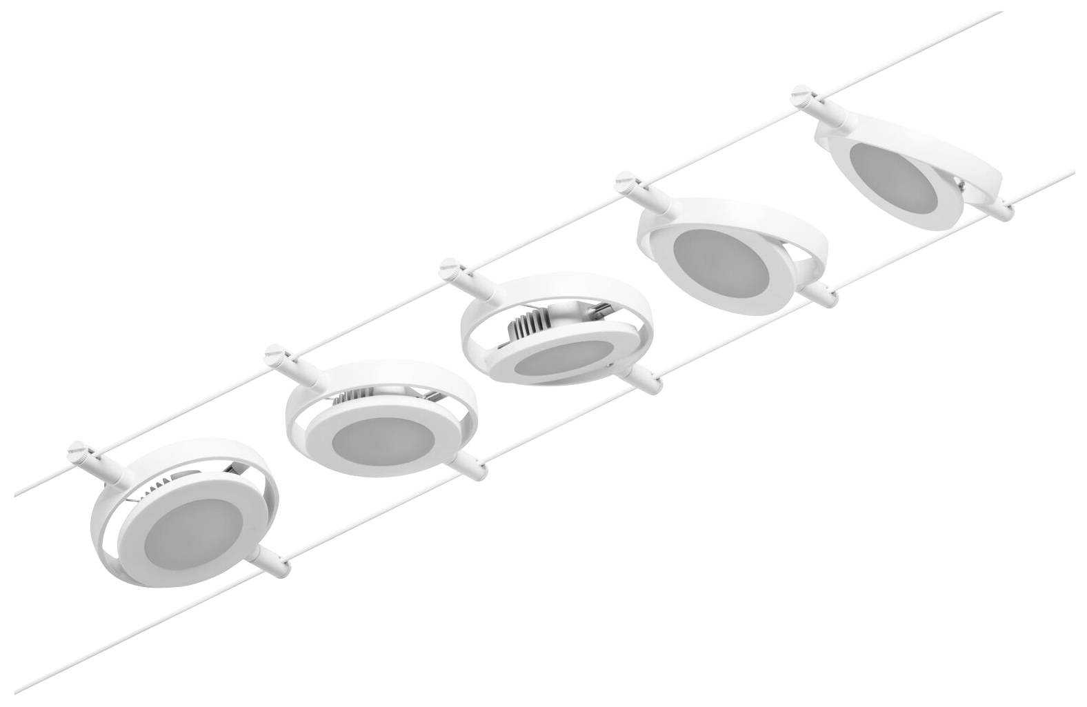 Paulmann 94416 Seil-Komplettsystem LED fest eingebaut LED Weiß, Chrom