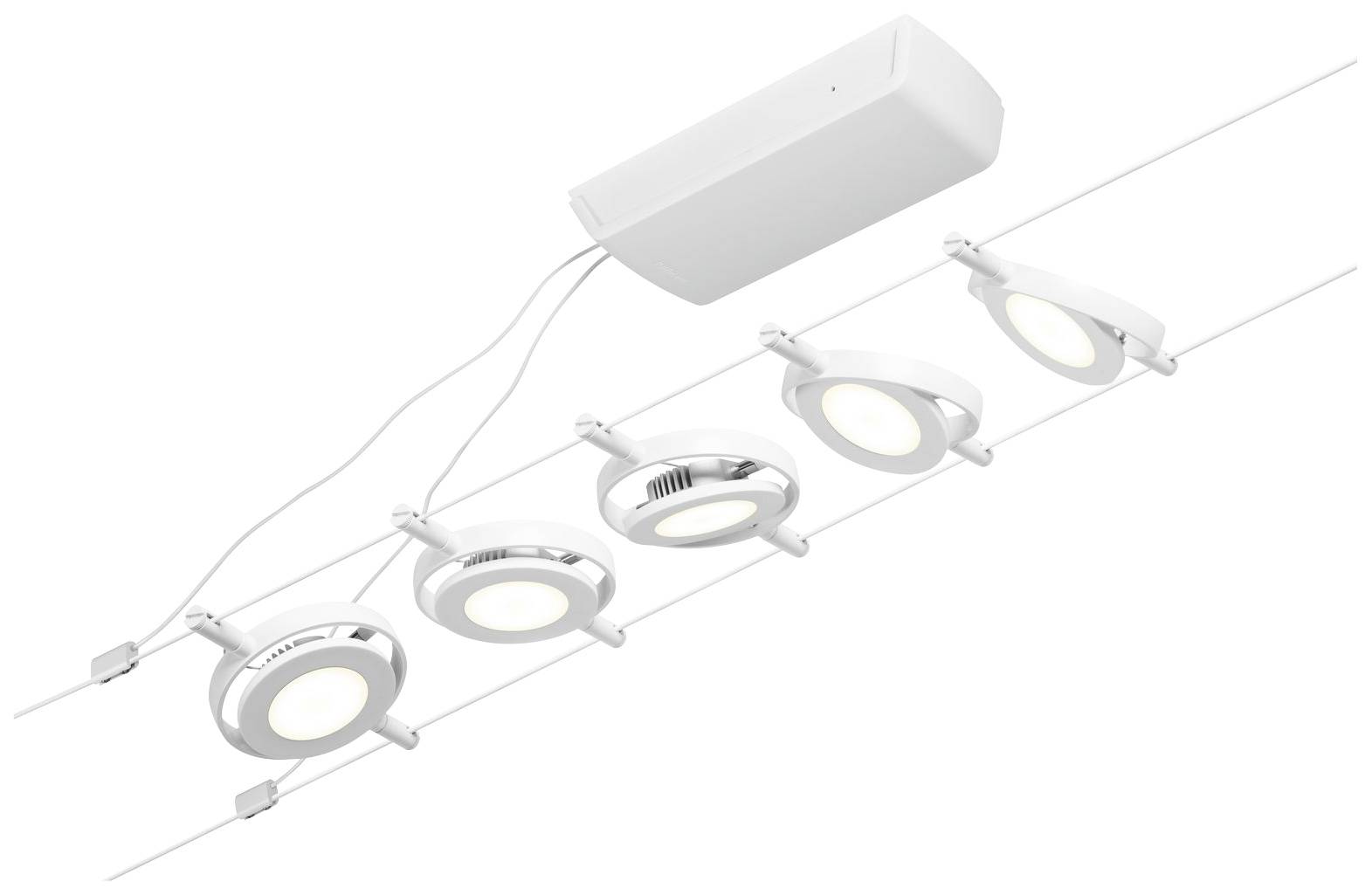 Paulmann 94416 Seil-Komplettsystem LED fest eingebaut LED Weiß, Chrom