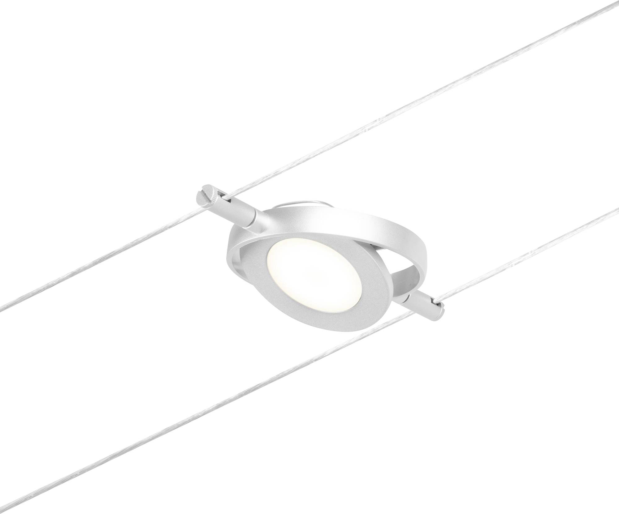 Paulmann Niedervolt-Seilsystem-Leuchte 4.5W LED Chrom (matt), Chrom