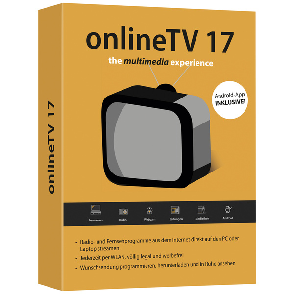OnlineTV 17 version complète, 1 licence Windows Logiciel multimédia