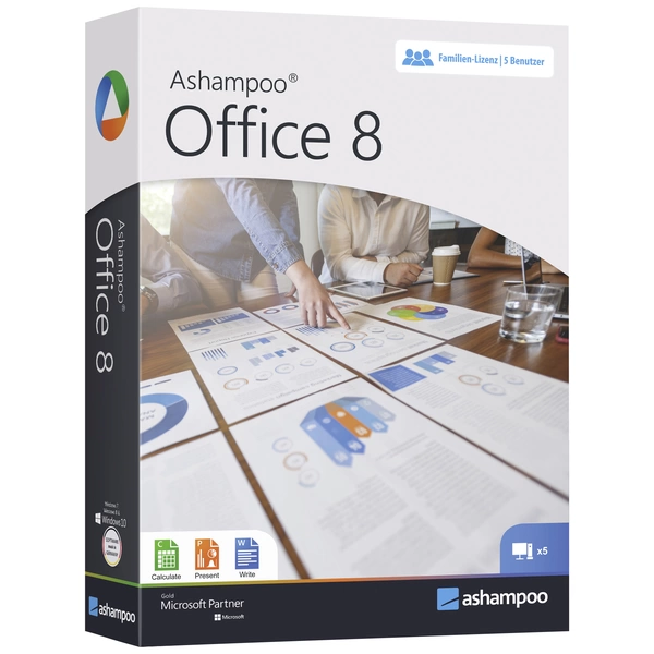 Ashampoo Office 8 Vollversion, 1 Lizenz Windows Office-Paket Ashampoo Office 8 Vollversion, 1 Lizenz Windows Office-Paket