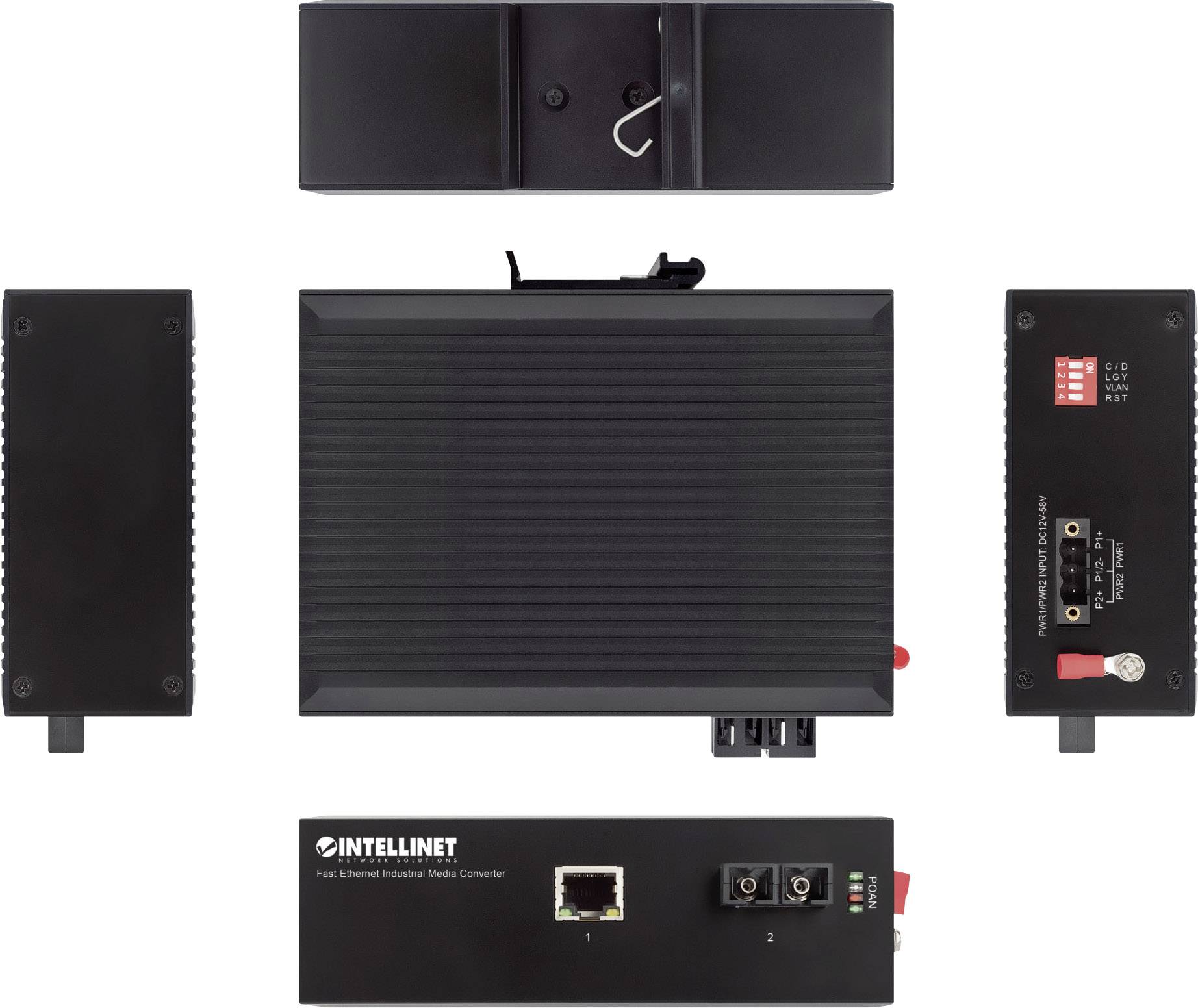 Intellinet 508322 1x SC Medienkonverter 10 / 100MBit/s