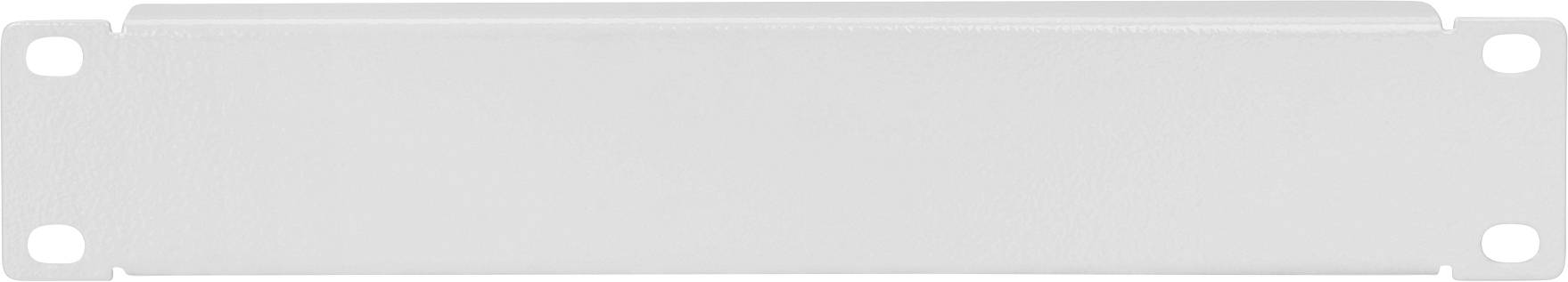 Grau-weiße, rechteckige Metallplatte mit geschlossenen Schraubbohrungen an den Ecken, oft verwendet in technischen oder industriellen Anwendungen.