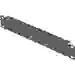 Digitus DN-10-BPN-01-B 10 Zoll Netzwerkschrank-Blindabdeckung Festeinbau Geeignet für Schranktiefe: ab 300mm Schwarz, Schwarz