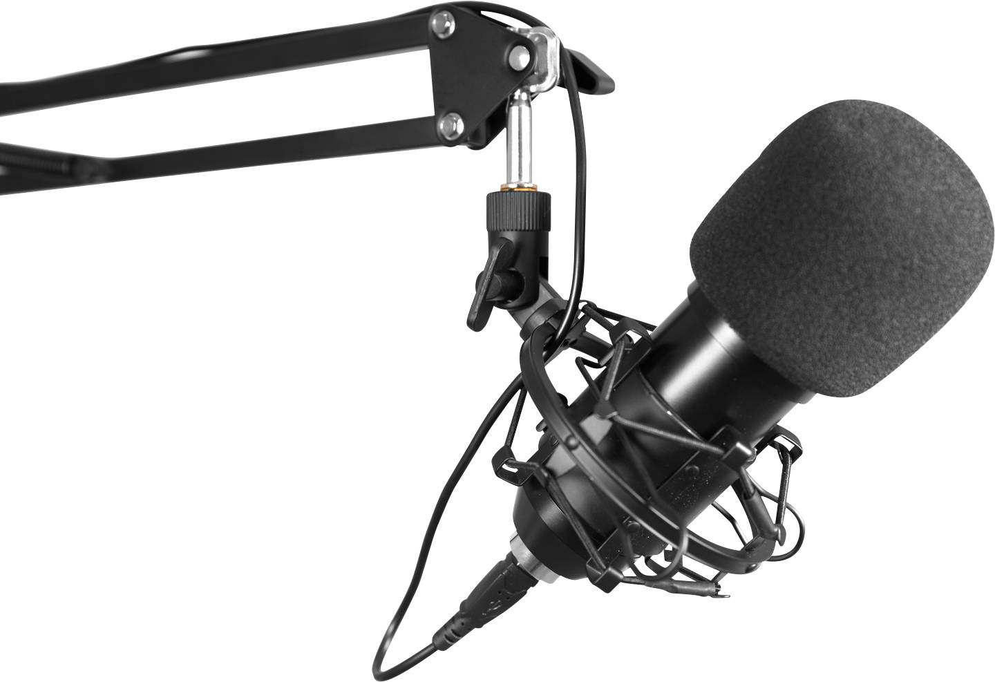 Omnitronic BMS-1C Stand USB-Mikrofon Übertragungsart (Details):Kabelgebunden inkl Spinne, inkl. Kabel, inkl. Stativ USB Kabelgebunden