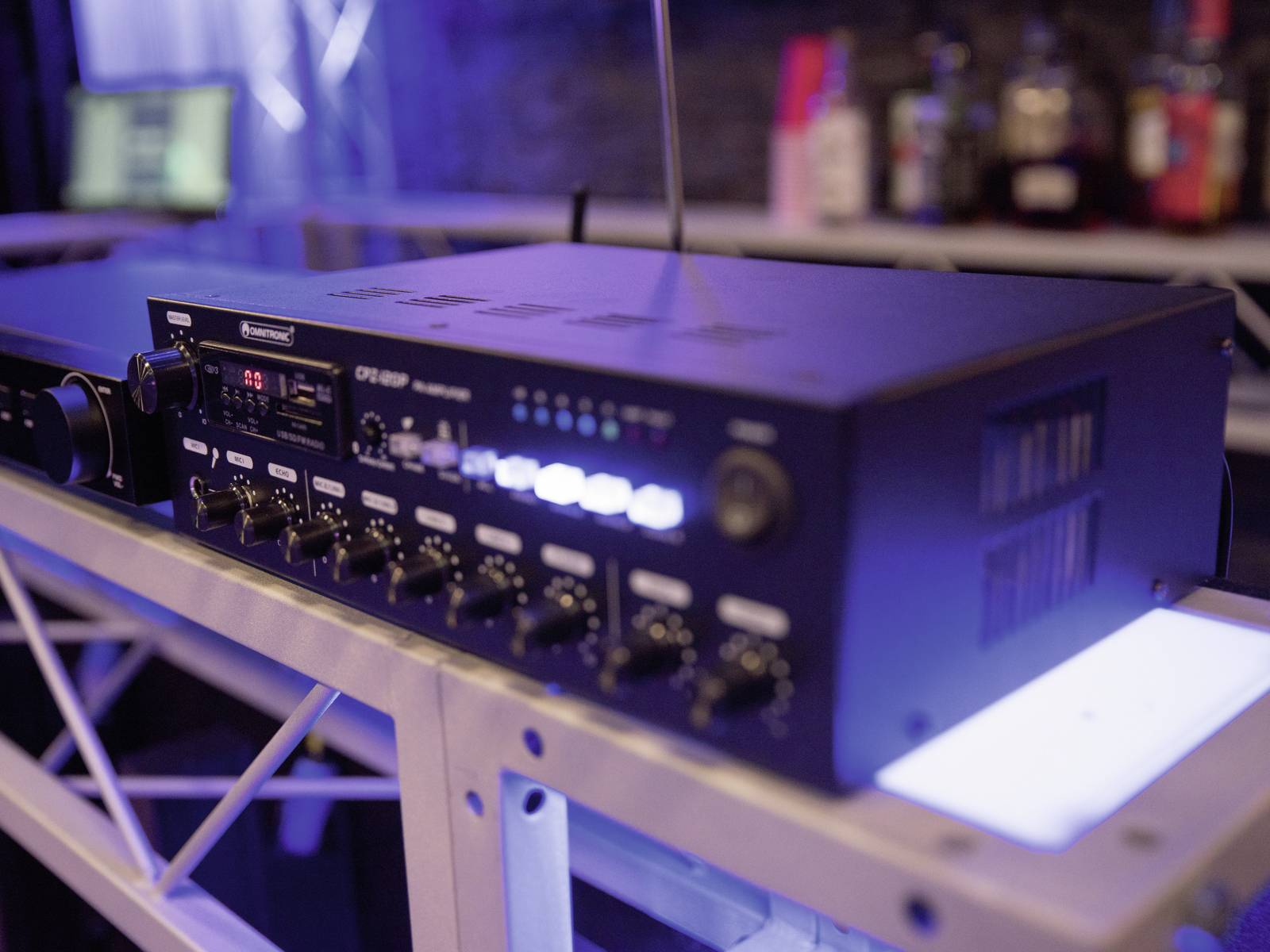 Omnitronic CPZ-120P ELA ELA-Verstärker 120W 4-Kanal 4-Zonen