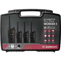 Albrecht Tectalk Worker 3 29826 PMR-Handfunkgerät 4er Set Albrecht Tectalk Worker 3 29826 PMR-Handfunkgerät 4er Set