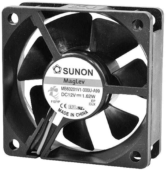 Sunon DC-Axiallüfter Serie MB/EB 60x60x20mm Axiallüfter 12V 39.06 m³/h (L x B x H) 60 x 60 x 20mm