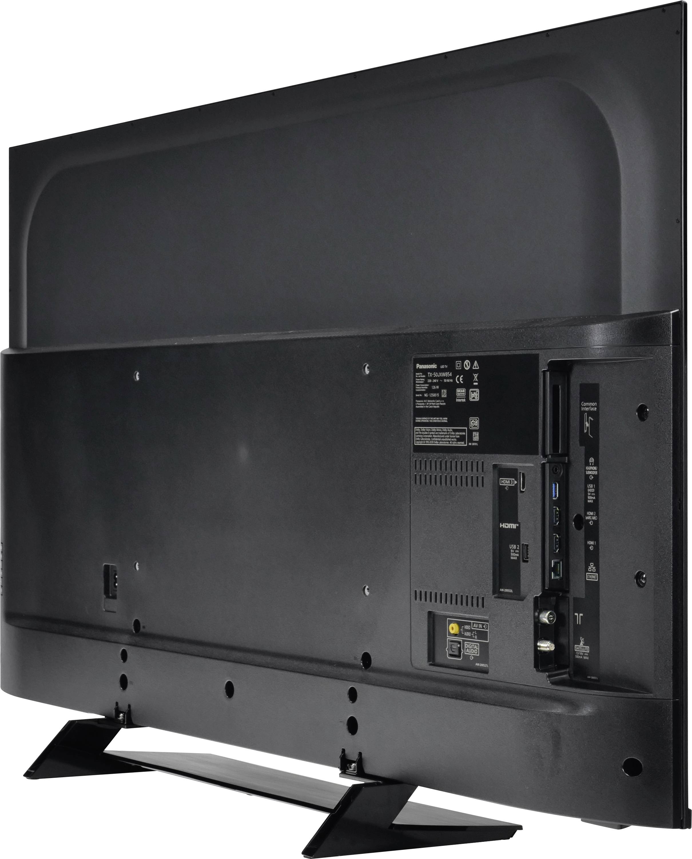Panasonic TX-58JXW854 LED-TV 146 cm 58 Zoll EEK G (A - G) DVB-T2, DVB-C, DVB-S, UHD, Smart TV, WLAN, PVR ready, CI+ Schwarz