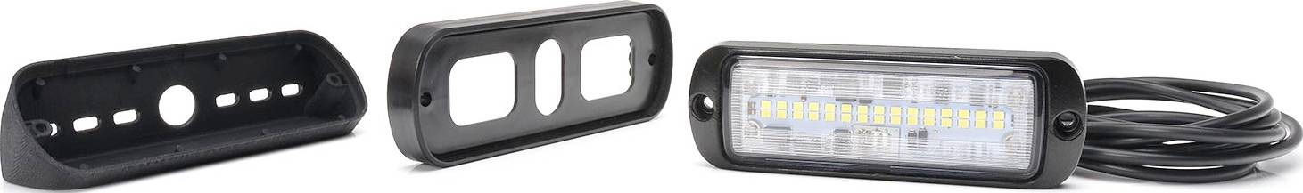 WAS Arbeitsscheinwerfer 12 V/DC, 24 V/DC W229 1501 Breite Nahfeldausleuchtung (B x H x T) 133 x 25 x 44mm 2000lm