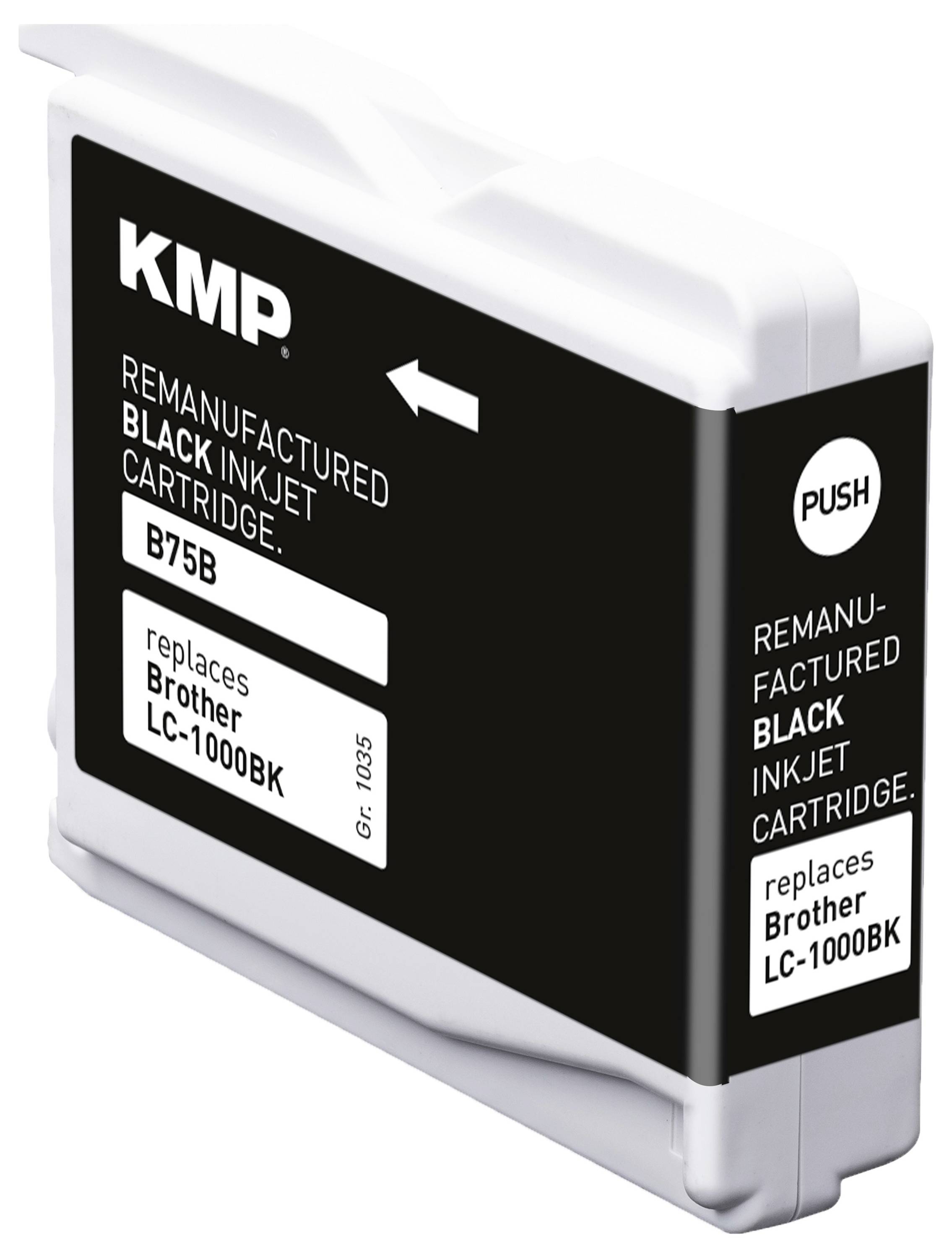KMP Druckerpatrone ersetzt Brother LC-1000BK Kompatibel Schwarz B75B 1035,4001