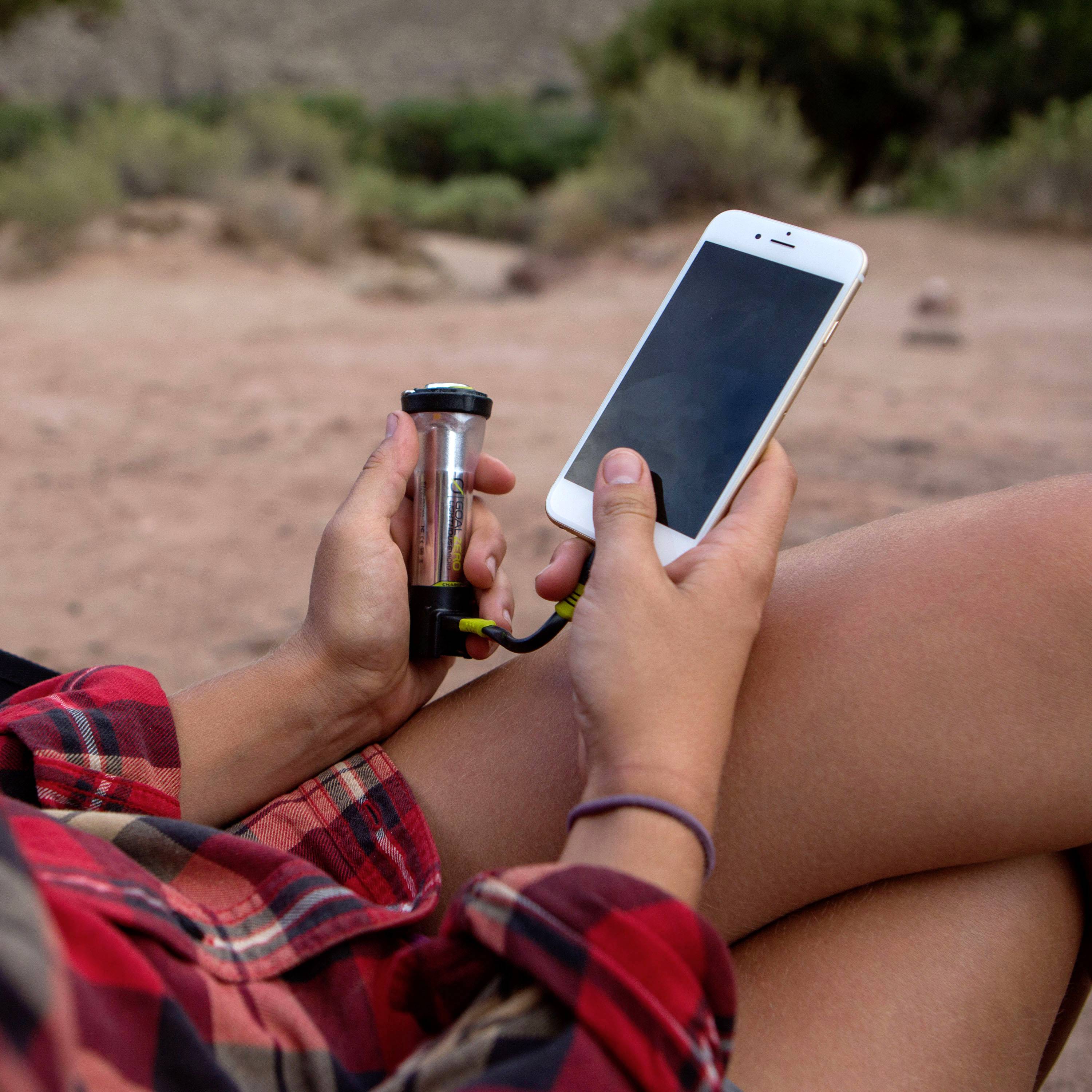 Goal Zero 32008 Lighthouse Micro Charge LED Camping-Leuchte 120lm akkubetrieben 87g Schwarz, Gelb