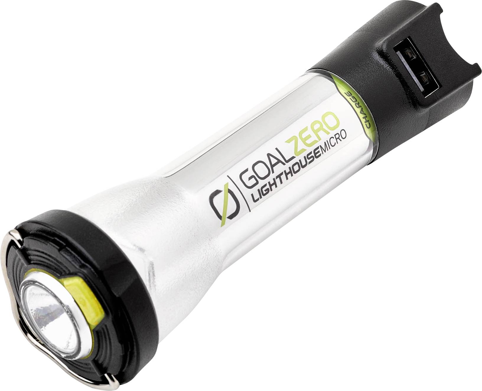 Goal Zero 32008 Lighthouse Micro Charge LED Camping-Leuchte 120lm akkubetrieben 87g Schwarz, Gelb