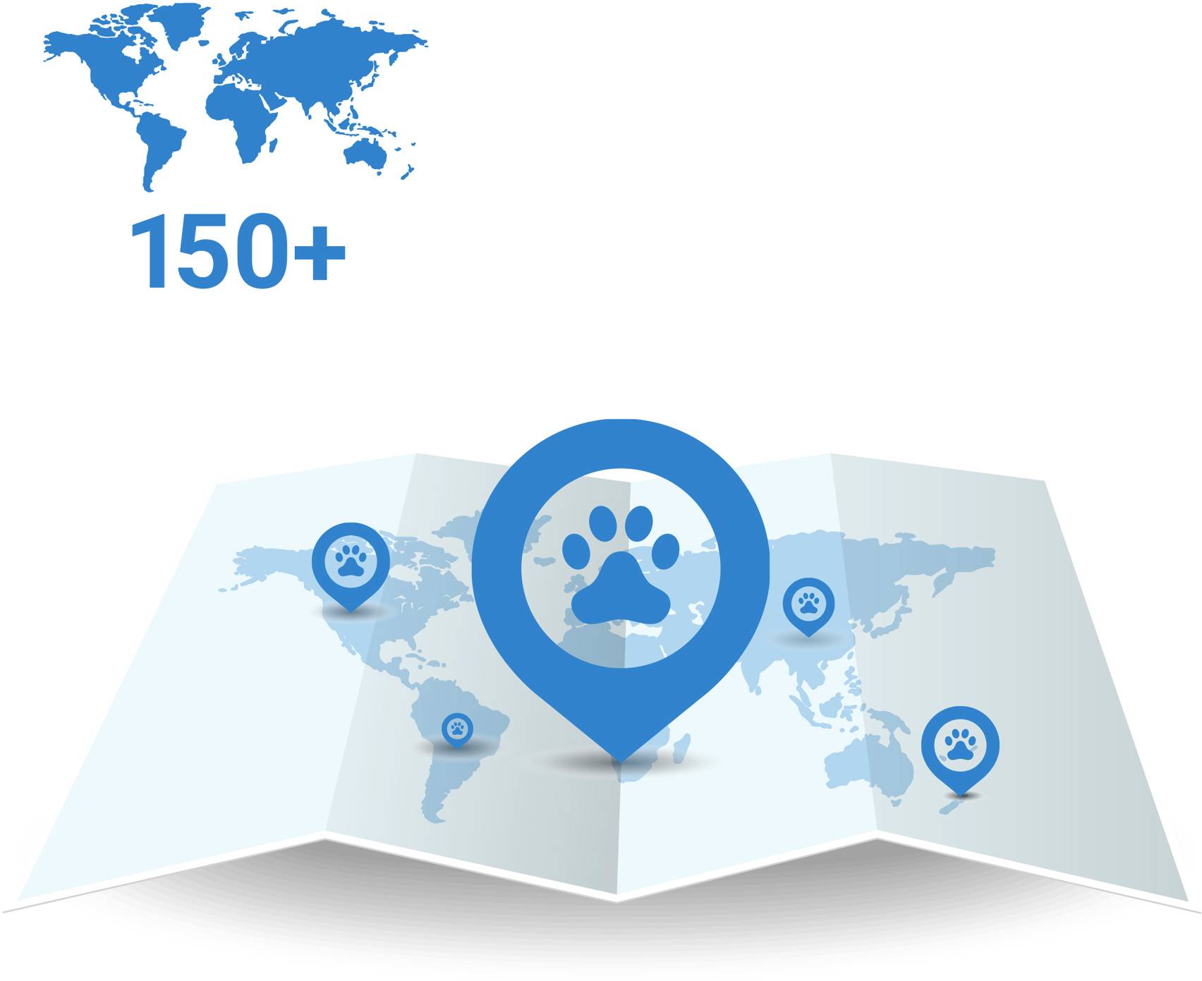 Tractive DOG 4 GPS Tracker Haustiertracker Weiß, Blau