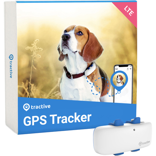 Tractive DOG 4 GPS Tracker Haustiertracker Weiß, Blau