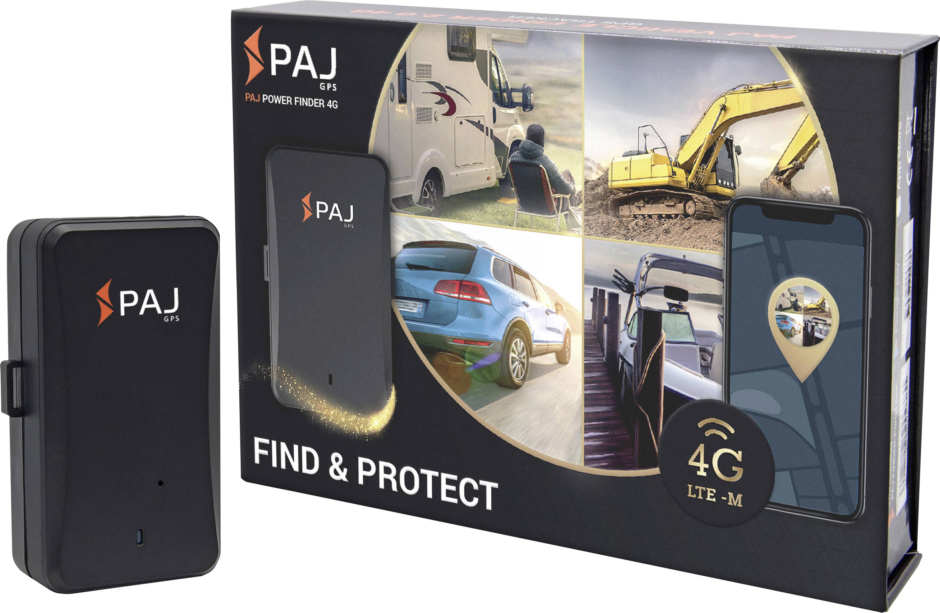 PAJ 9017 GPS Tracker Fahrzeugtracker, Multifunktionstracker Schwarz