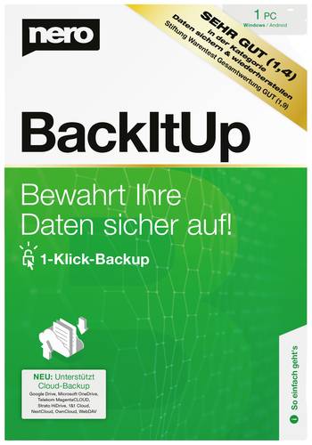 Nero BackItUp Vollversion, 1 Lizenz Windows Backup Software  - Onlineshop Voelkner