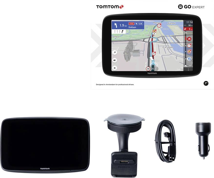 TomTom GO EXPERT LKW LKW-Navi 15.24 cm 6 Zoll Europa