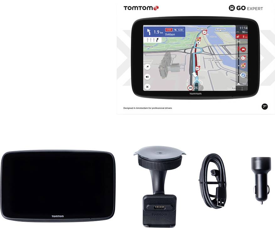 TomTom GO EXPERT LKW LKWNavi 17.78cm 7 Zoll Europa versandkostenfrei