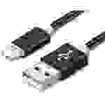 Apple iPad/iPhone/iPod Anschlusskabel [1x USB 2.0 Stecker A - 1x Apple Lightning-Stecker] 1.00m Schwarz