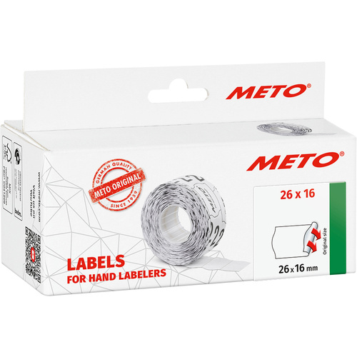 METO Preis-Etiketten 9506167 Permanent haftend Etiketten-Breite: 26 mm Etiketten-Höhe: 16 mm Weiß 1