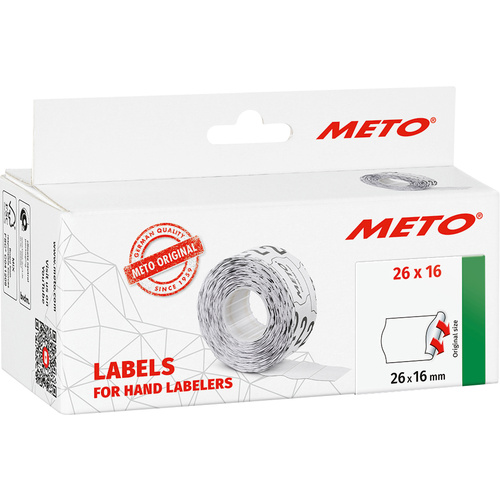 METO Preis-Etiketten 9506169 Permanent haftend Etiketten-Breite: 26 mm Etiketten-Höhe: 16 mm Rot 1