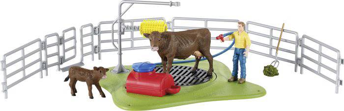 Schleich 42529 Farm World Kuh Waschstation
