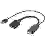 Renkforce RF-4777274 HDMI / DisplayPort Adapter [1x HDMI-Stecker, USB 2.0 Stecker A - 1x DisplayPort Buchse] Schwarz Ultra HD