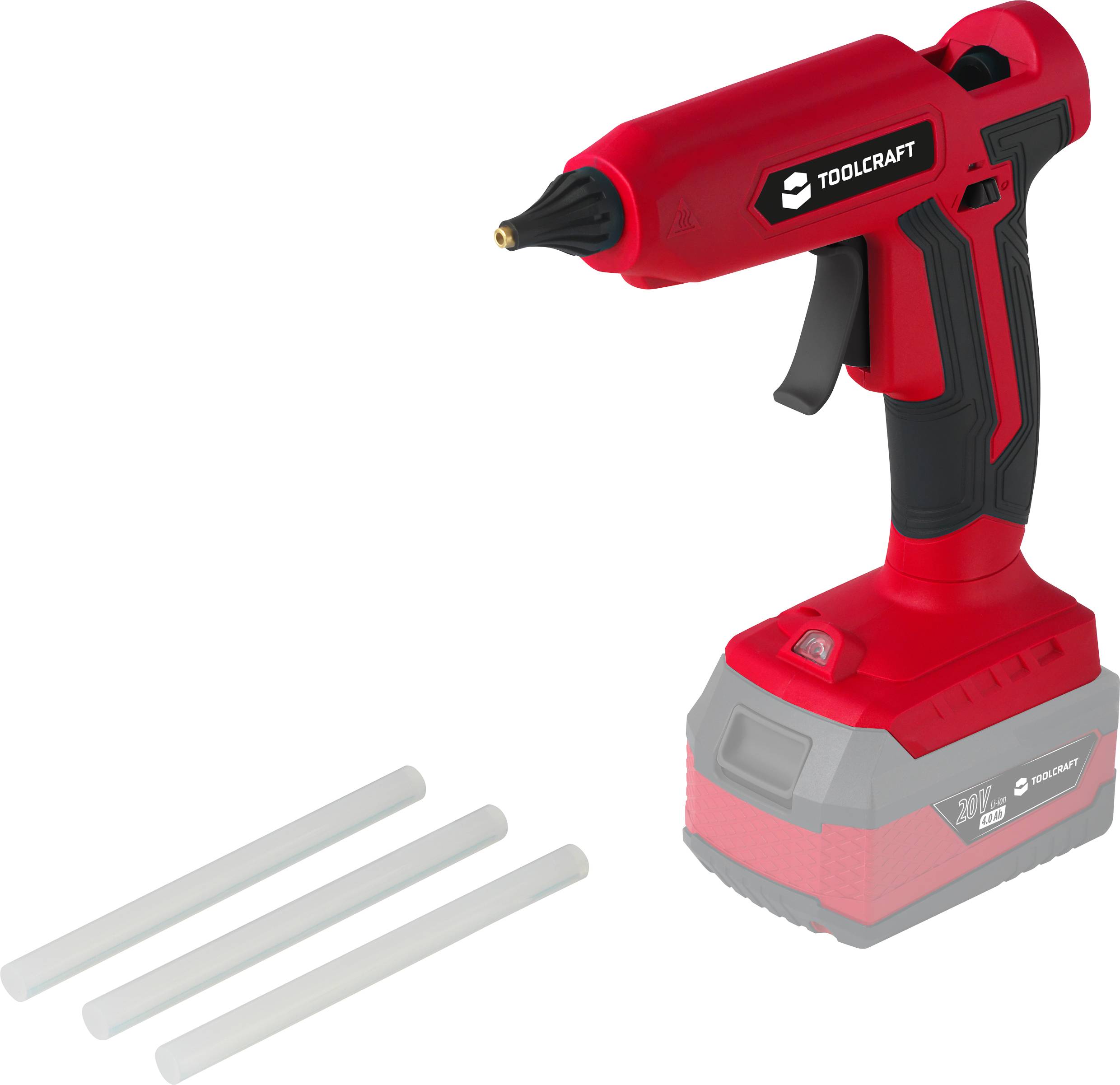 TOOLCRAFT AP-1200 Akku Heißklebepistole ohne Akku, ohne Ladegerät 11mm 20V 1St.