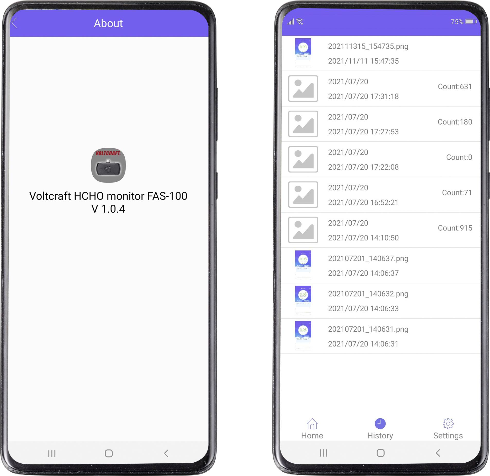 VOLTCRAFT Formaldehyd-Messgerät FAS-100 Luftpartikel mit USB-Schnittstelle
