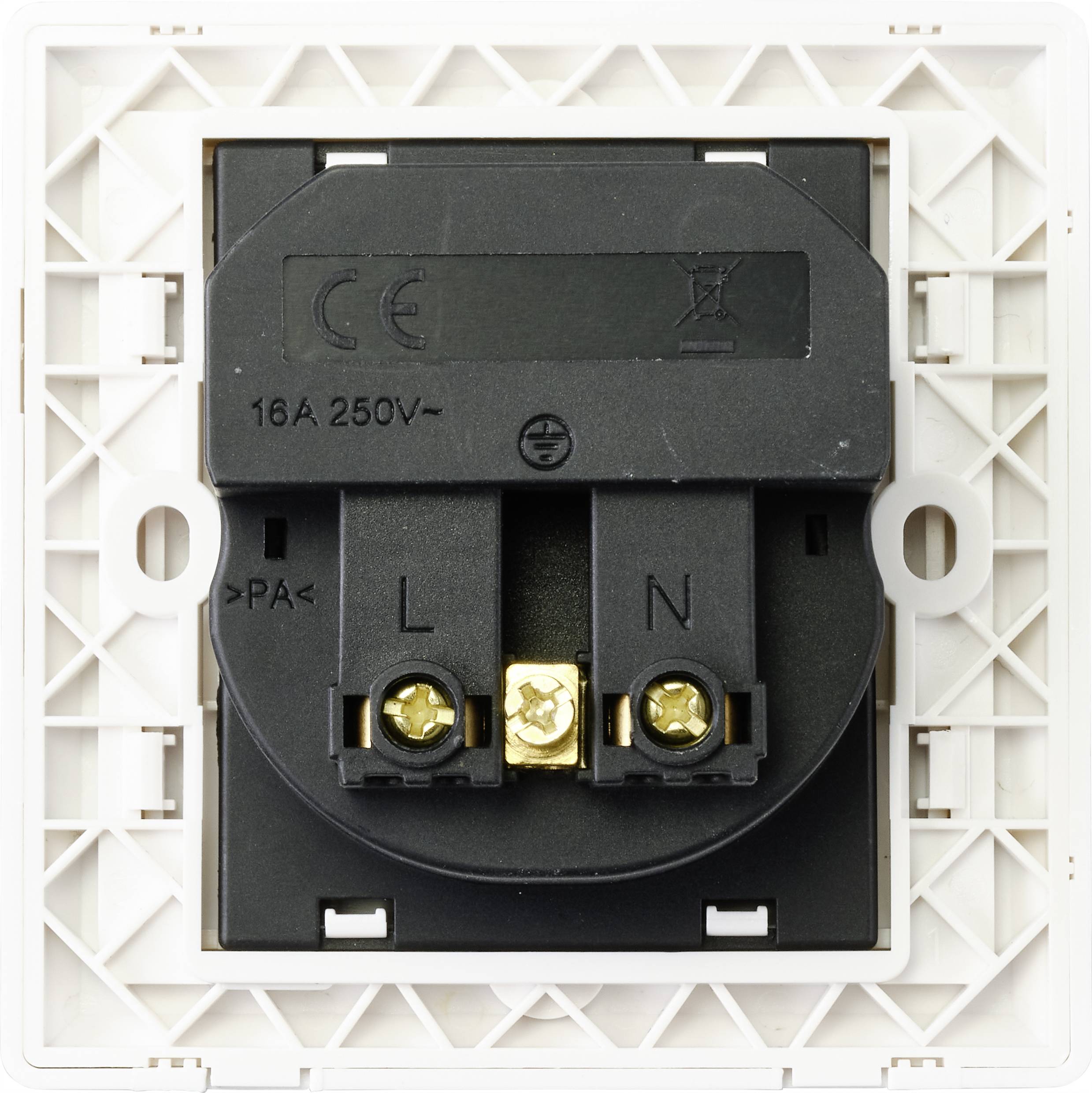 Sygonix SY-4777292 Einbau-Steckdose mit USB Weiß