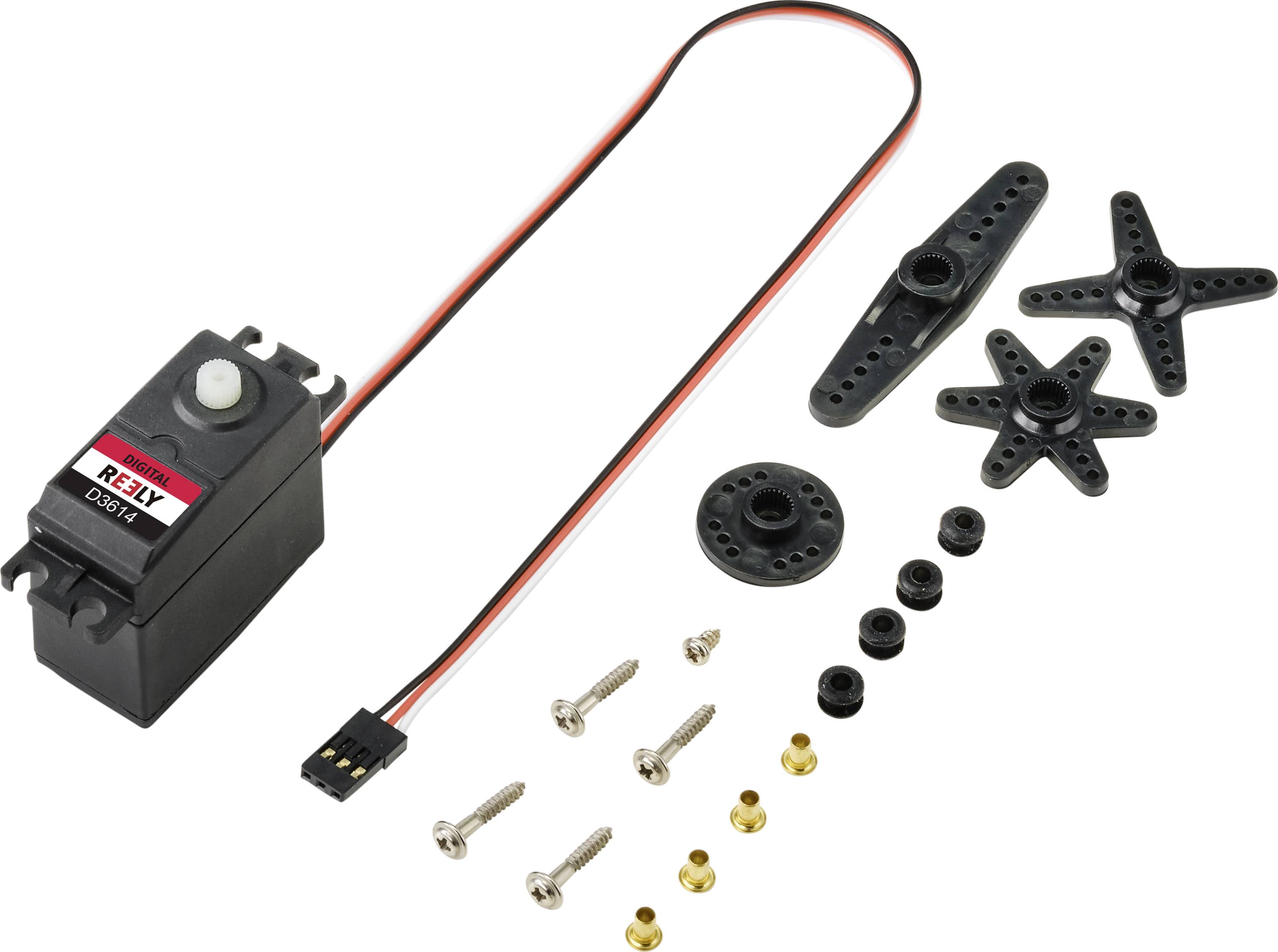 Reely Standard-Servo D3614 Digital-Servo Getriebe-Material: Plastik Stecksystem: JR