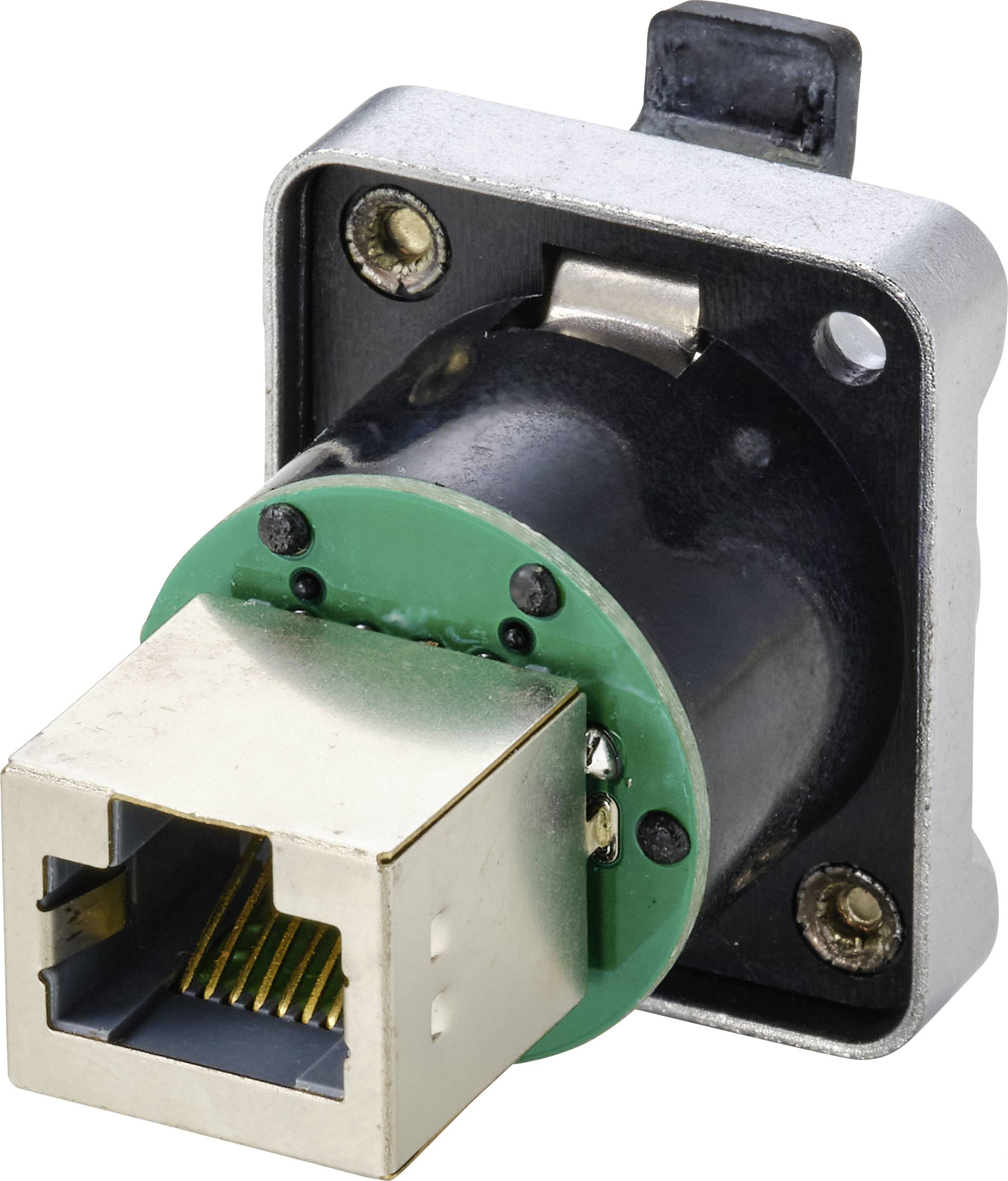 TRU COMPONENTS TC-9554640 RJ45 Datensteckverbinder Buchse, gerade Polzahl Sensoren 8P8C Nickel 1St.