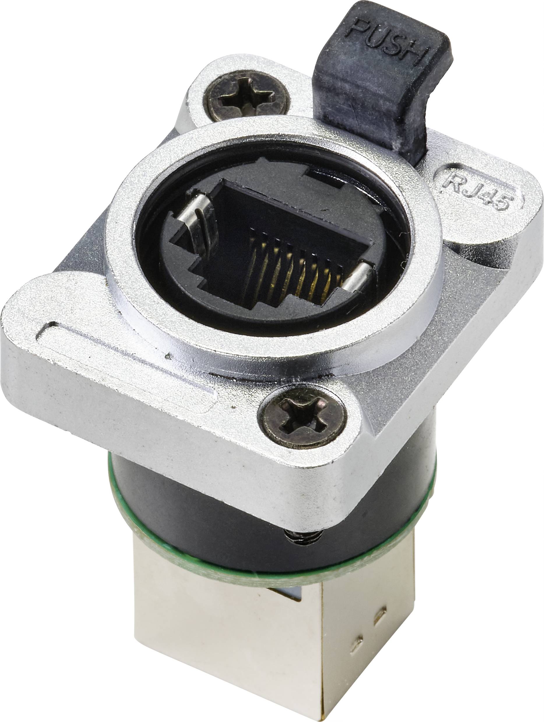 TRU COMPONENTS TC-9554640 RJ45 Datensteckverbinder Buchse, gerade Polzahl Sensoren 8P8C Nickel 1St.